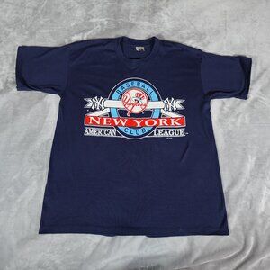 Vintage New York Yankees T Shirt Mens L (Estimated) MLB Baseball 1993 90s